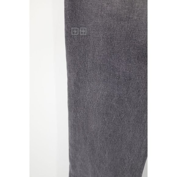 NWT ksubi jeans men's 32 L32 Chitch Neutralise gray button fly distressed patch - Picture 6 of 13